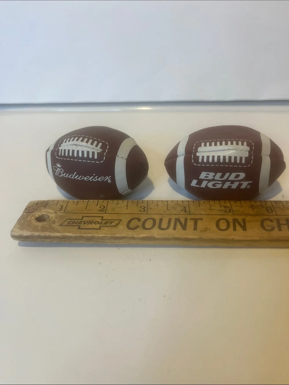Small Football Bean Bags Budweiser and Bud Light